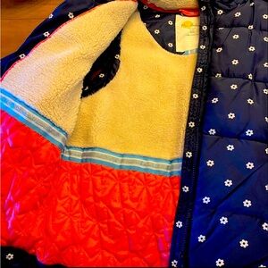 MINI BODEN fully lined warm winter jacket. Removable sleeves and hood.